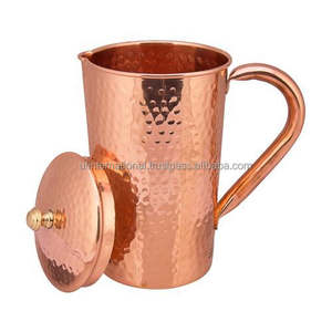 Jarra de cobre para uso en utensilios de cocina, herramienta de agua de cobre con perillas para MANGO, logotipo personalizado y diseño, venta al por mayor - Product Image 5