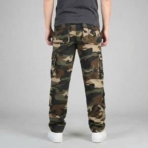 Pantalon cargo camouflage pour homme, personnalisable avec logo, en toile, style streetwear décontracté, utilitaire pour l'extérieur, vente en gros - Product Image 5
