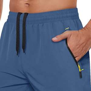 Pantalones Cortos Deportivos Unisex de Lona y Malla 100% Poliéster con Cordón en la Cintura, para Verano, Baloncesto, Fútbol, Servicio OEM - Product Image 3