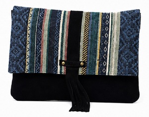 Bolso Bandolera de Piel Genuina Estilo Boho Tribal para Mujer, con Borlas y Solapa, 3ltr, Logotipo Personalizado OEM, Venta al Por Mayor - Product Image 1
