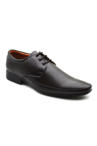 Chaussures habillées classiques pour hommes en cuir véritable à bout pointu, à lacets, antidérapantes, pour affaires - Product Image 1
