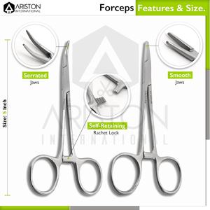 ชุดกรรไกรกรรไกรกรรไกรคีมหนีบกระดูกชุดเข็ม7ชิ้นสำหรับการฝึกอบรมการศึกษาและขั้นตอนทางการแพทย์ครบชุดชุดผ่าตัด - Product Image 4