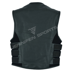Gilet de moto classique pour homme en cuir de vachette véritable, de bonne qualité, respirant, pour toutes les saisons, style décontracté - Product Image 3