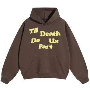 เสื้อสวมหัวแบบสวมหัวเสื้อมีฮู้ดแบบลำลองเปิดไหล่และไหล่ทำจากผ้าฝ้าย100% โลโก้ที่กำหนดเองสำหรับฤดูหนาว - Product Image 2