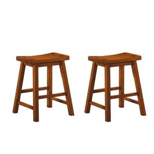 Taburete de madera decorativo, perfecto para colocar junto a un sofá, cama o rincón de lectura. - Product Image 5