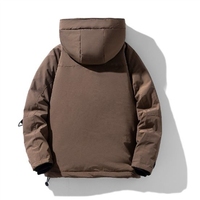 Veste d'hiver à capuche pour enfants, vêtements d'extérieur décontractés chauds et isolés pour enfants, vêtements d'extérieur