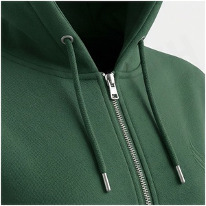 Conjunto Deportivo para Mujer, Sudadera con Capucha y Cremallera Verde, Pantalones Jogger, Color Sólido, Manga Larga, Otoño, 100% Algodón - Product Image 4
