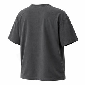 Camiseta Gráfica Personalizada de Algodón 100% de Alto Gramaje con Lavado Mineral Estilo Retro y Efecto Desgastado, Corte Holgado para Hombre - Product Image 3