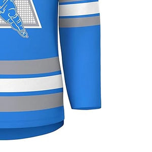 Jersey de Hockey sobre Hielo de Invierno, Impreso, Cómodo, Servicio OEM, MOQ Bajo, 100% Poliéster, Nombre del Equipo Personalizado, Totalmente Personalizable, Transpirable, para Hombre - Product Image 5