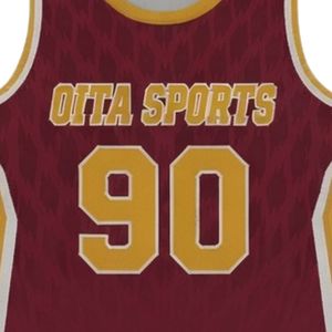 Maillot de lacrosse unisexe bordeaux et or en polyester léger – Tenue de sport pour entraînement et matchs d'équipe - Product Image 6