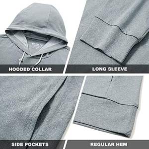 Sudadera con Capucha M MAELREG para Hombre, Ligera, de Alto Rendimiento, con 2 Bolsillos, Secado Rápido, Elástica, para Golf - Product Image 5