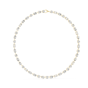 14k Yellow Gold <b>Heart</b>/Oval/Marquise/Emerald Lab-Grown Diamond Wedding <b>Necklace</b> | New Grown Diamond - Product Image 1