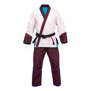 Trajes tipo kimono con diseño de cintura elástica para un entrenamiento cómodo, conjunto de ropa fácil de ajustar para estudiantes de artes marciales - Product Image 3