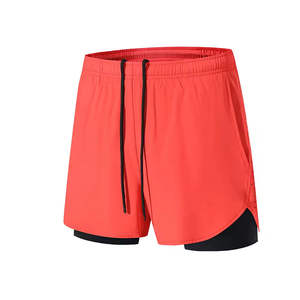 Pantalones Cortos Deportivos de Doble Capa para Hombre, Pantalones Cortos Deportivos 2 en 1 para Gimnasio, Entrenamiento, Secado Rápido, para Correr, de Doble Capa, para Verano - Product Image 5