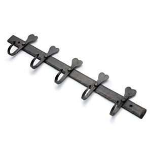 Decorative Hand Forged Coat <b>Rack</b> With Four <b>Hooks</b>, Hanger-Coat <b>Hooks</b> Home Decor For Storage, Living Room Classic Design Hanger - Product Image 1