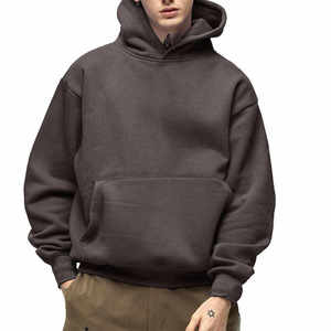 Mens <b>Zip</b> Up Hoodie Soft Cotton Fleece Sweatshirt Custom Embroidered Logo Activewear Streetwear Clothing Manufacturer - Product Image 1