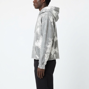 Sweat à capuche tie-dye personnalisé pour homme, coupe oversize, en coton French Terry, style streetwear décontracté, effet vieilli - Product Image 5