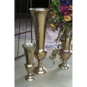 2026 New Arrival Coastal Iron Flower Vase Eco-Friendly <b>Tabletop</b> Modern Luxury Home Decor Wholesale Premium Interior Projects - Product Image 2