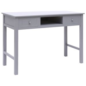 Escritorio de madera gris 43,3 "x 17,7" x 29,9 "para uso en computadora - Product Image 1