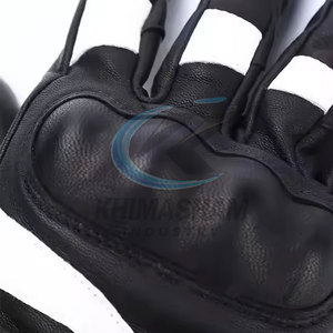 Gants de moto en cuir respirant avec mouvement flexible et adhérence antidérapante, gants de conduite élégants pour une utilisation quotidienne - Product Image 5