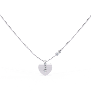 Luxury 14K <b>Solid</b> <b>Gold</b> Round Cut Set Lab Diamond Solitaire <b>Pendant</b> Necklace for Women Party Gift - Product Image 5