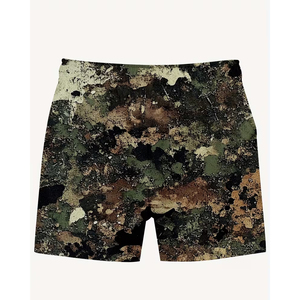 Short de basketball personnalisé avec logo camouflage, en polyester de haute qualité, imprimé par sublimation, entrejambe de 5 pouces, double couche, en maille, coupe-vent pour homme - Product Image 3