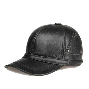 Casquette de baseball en cuir marron unisexe, ajustable, style décontracté, à porter en toutes saisons - Product Image 5