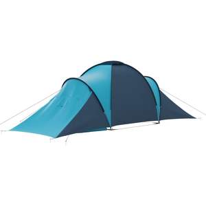 Tente de camping bleue et bleu clair pour 6 personnes - Product Image 5