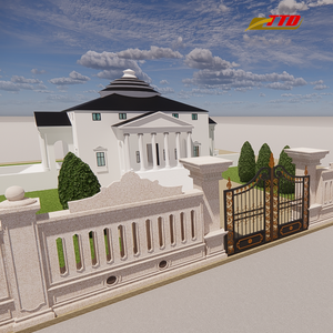 Puerta de Entrada de Hierro Forjado Premium, Puerta Decorativa de Hierro Personalizada para Villas, Mansiones y Entradas de Propiedades - Product Image 4