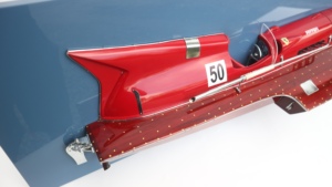 Diseño de Hidroavión FER.RA.RI de Media Casco - Decoración Náutica Moderna Hecha a Mano en Madera Sólida para Sala de Estar - Product Image 3