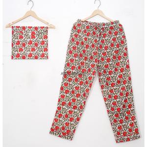 Conjunto de Pijama para Mujer, 100% Algodón, Estampado Floral, Cintura Elástica y Mangas Largas, Suave y Transpirable, Ropa de Dormir para Toda Temporada - Product Image 3