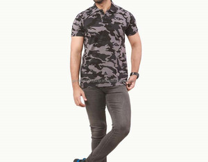 OEM Custom Made by Professional Polo à manches courtes pour hommes avec une couleur unie et une texture parfaite pour l'été anti-rétrécissement - Product Image 1