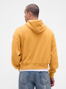Sudadera con Capucha Personalizada de Algodón para Hombre, Color Amarillo Mostaza, Estilo Urbano, Talla Grande, Fabricante OEM, Fábrica de Sialkot - Product Image 3