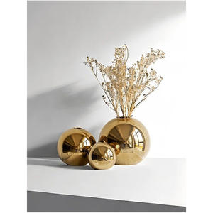 Florero de Aluminio Hecho a Mano de Lujo para Decoración de Mesa de Sala de Estar, Centro de Mesa Metálico Moderno, Decoración del Hogar - Product Image 5