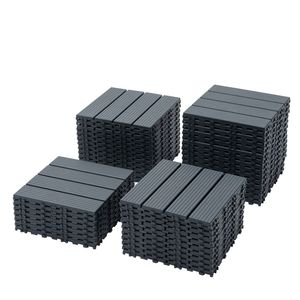 44-Pack <b>Plastic</b> Interlocking Deck <b>Tiles</b> 12\"x12\" Square Waterproof Patio Deck <b>Tiles</b> All Weather Use for Outdoor Indoor Decks - Product Image 3