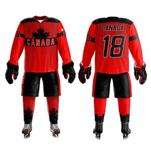 Maillot de hockey sur glace personnalisé de haute qualité avec logo, uniforme professionnel pour équipe sportive, respirant et durable - Product Image 4