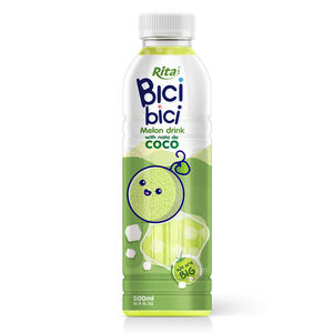 Bebida Refrescante con Sabor a Melón y Nata de Coco Bici Bici, Botella de 500 ml, Fabricante OEM ODM, Bebidas Vietnamitas, Sabor a Puré de Frutas - Product Image 1