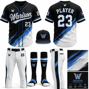 100% Polyester Baseball Uniform Set Sublimation Printing Plus Size Adult's Complete Sportswear Baseball Uniform Set - Product Image 6