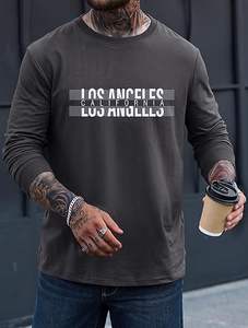 T-shirt graphique pour homme, imprimé décontracté, extensible, manches courtes, col rond, 100% coton biologique peigné, personnalisable, respirant - Product Image 4