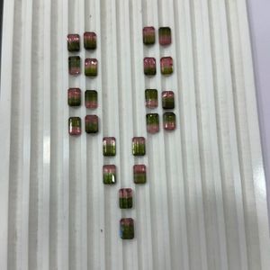 Offre Spéciale – Pierres Précieuses Afghanes Naturelles Bicolores en Tourmaline Taille Émeraude, Qualité Premium Certifiée IGI, Vente en Gros AAAA - Product Image 5