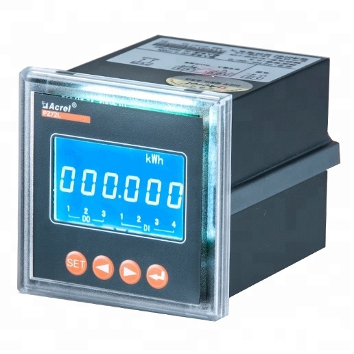 Acrel  Pz72-DE Dc Solar 1000v Panel mounted energy meter with RS485 and 2DI/2DO function
