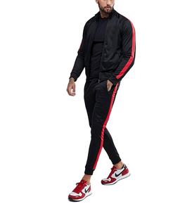 Nueva llegada por encargo al por mayor precio transpirable 100% algodón tela transpirable conjuntos de dos piezas hombres chándales - Product Image 1