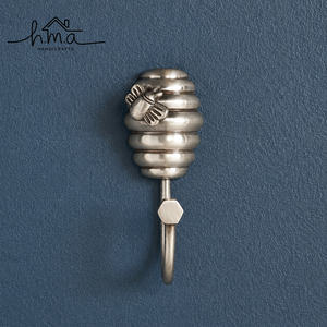 Flower Shape Solid Brass Wall Hook Decorative Floral <b>Coat</b> Hook Towel <b>Robe</b> Hat Key Holder Ceramic Knob Handmade Home Decor - Product Image 6