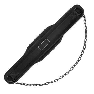 Bodybuilding Weightlifting Dip <b>Belt</b> for Pull Up <b>Weighted</b> Training Gym Equipment with Steel Chain and Comfortable Waist Support - Product Image 1