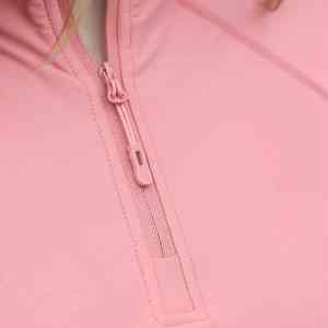 Haut et chemise d'équitation de luxe pour femme, ajustés, avec fermeture éclair, lavables, flexibles, anti-odeur, à manches longues, sous-vêtement équestre pour femme - Product Image 6