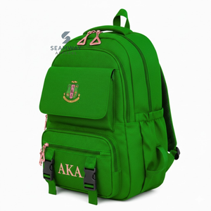 Alpha Kapa Alpha Sorority Backpack Stylish Bookbag Durable Cordura <b>Rucksack</b> Fashion Student Backpack Outdoor Hiking Daypack - Product Image 2