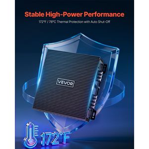 Amplificatore Audio per Auto a 2 Canali, Stabile e Trasformabile in Bridge, Classe A/B, Stereo Full Range con Potenza Massima di 2 X 300W @ 4 Ohm / 2 X 600W @ 2 - Product Image 4