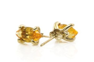 2026 Arrival Eye Shape <b>Stud</b> Solid 925 Sterling <b>Silver</b> Natural Citrine Marquise Faceted Cut Gemstone Dainty Earrings Fine Jewelry - Product Image 3