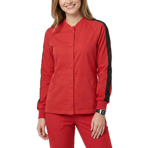 Chaqueta Médica para Mujer al por Mayor, Chaqueta de Enfermera con Botones a Presión, Abrigo Cálido para Hospital, Uniforme Personalizado con Logotipo, Precio de Fábrica OEM - Product Image 1