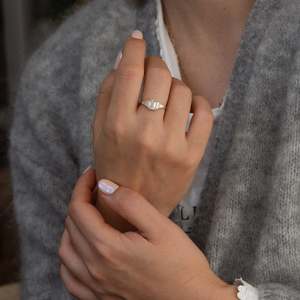 Women's 14K Gold Emerald Cut <b>Diamond</b> <b>Ring</b> With Baguette Side Stones Classic Engagement Jewelry IGI Certified - Product Image 6